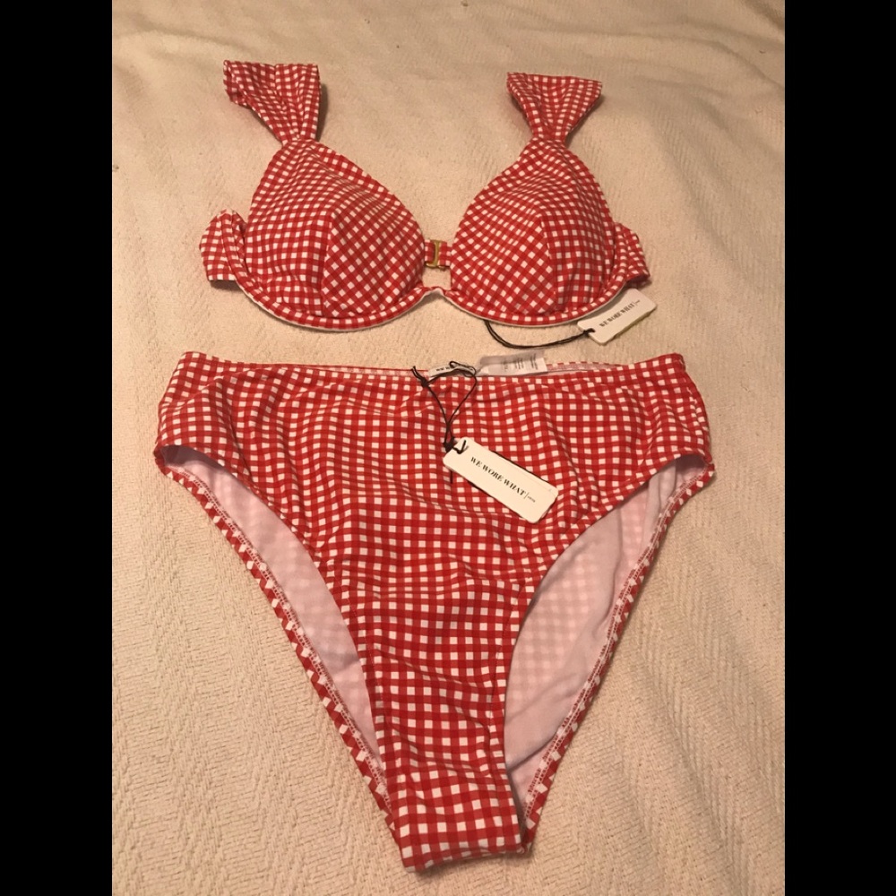 We wore what swimming suit size XL